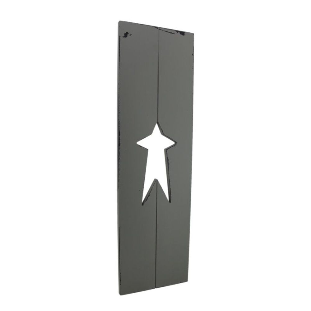 7"X24" Window Shutter w/Cut Out WHITE